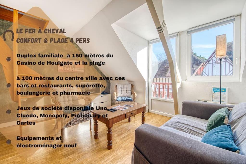Le Fer A Cheval 4 Pers. Confort Plage Houlgate Εξωτερικό φωτογραφία